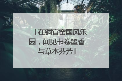 在铜官窑国风乐园，闻见书卷墨香与草本芬芳
