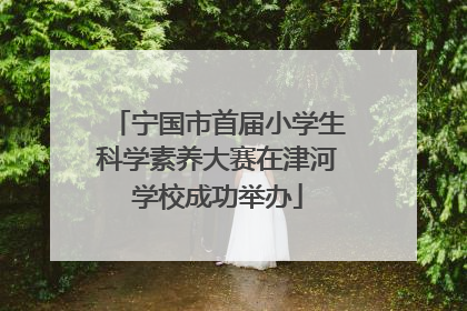 宁国市首届小学生科学素养大赛在津河学校成功举办