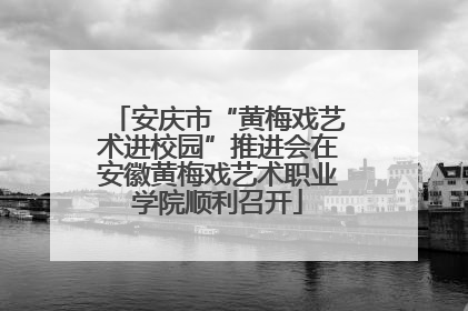 安庆市“黄梅戏艺术进校园”推进会在安徽黄梅戏艺术职业学院顺利召开