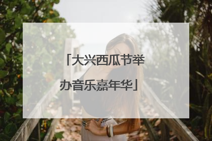 大兴西瓜节举办音乐嘉年华