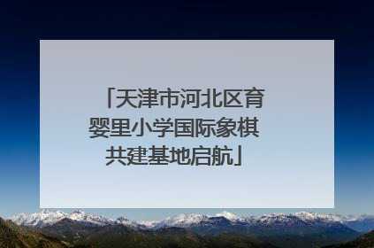 天津市河北区育婴里小学国际象棋共建基地启航