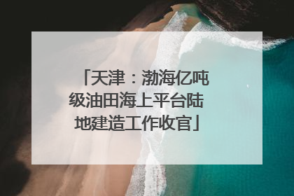 天津：渤海亿吨级油田海上平台陆地建造工作收官