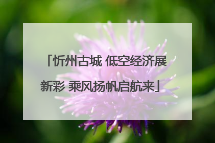 忻州古城 低空经济展新彩 乘风扬帆启航来