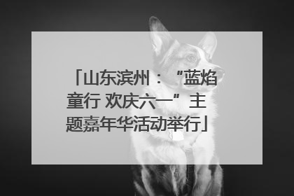 山东滨州：“蓝焰童行 欢庆六一”主题嘉年华活动举行