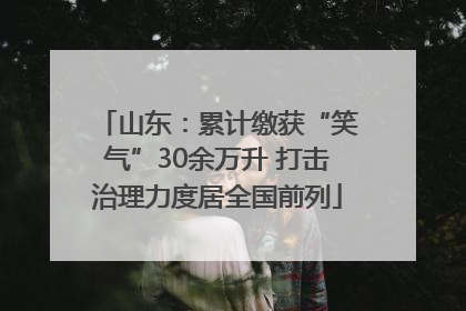 山东：累计缴获“笑气”30余万升 打击治理力度居全国前列