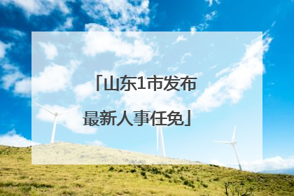 山东1市发布最新人事任免