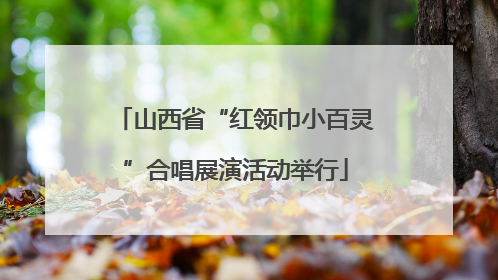 山西省“红领巾小百灵”合唱展演活动举行