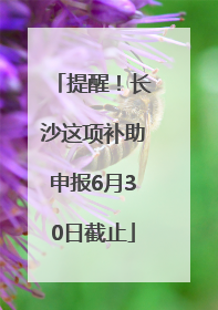 提醒！长沙这项补助申报6月30日截止