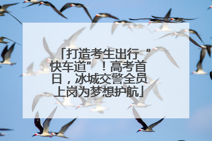 打造考生出行“快车道”！高考首日，冰城交警全员上岗为梦想护航