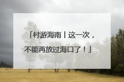 村游海南丨这一次，不能再放过海口了！