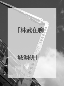 林武在聊城调研