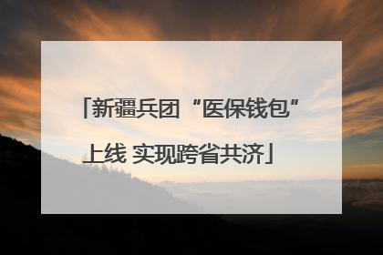 新疆兵团“医保钱包”上线 实现跨省共济