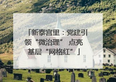 新泰宫里：党建引领“微治理” 点亮基层“网格红”