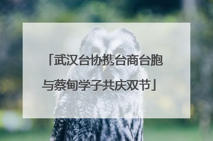 武汉台协携台商台胞与蔡甸学子共庆双节
