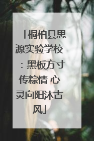 桐柏县思源实验学校：黑板方寸传粽情 心灵向阳沐古风