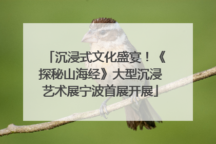沉浸式文化盛宴！《探秘山海经》大型沉浸艺术展宁波首展开展