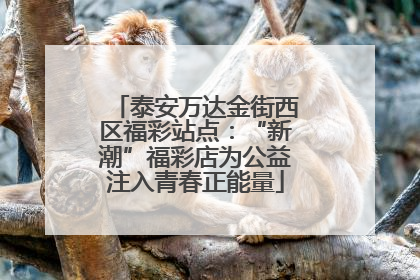 泰安万达金街西区福彩站点：“新潮”福彩店为公益注入青春正能量