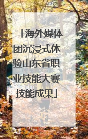 海外媒体团沉浸式体验山东省职业技能大赛技能成果