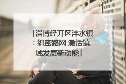 淄博经开区沣水镇：织密路网 激活镇域发展新动能