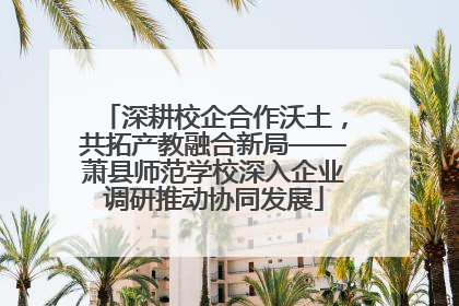深耕校企合作沃土，共拓产教融合新局——萧县师范学校深入企业调研推动协同发展
