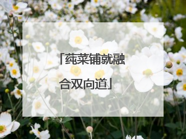 莼菜铺就融合双向道