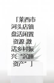莱西市河头店镇盘活闲置资源 激活乡村振兴“沉睡资产”