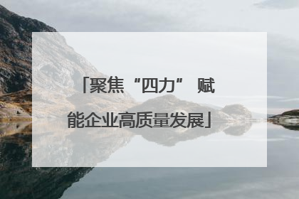 聚焦“四力” 赋能企业高质量发展