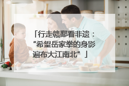 行走赣鄱看非遗：“希望岳家拳的身影遍布大江南北”