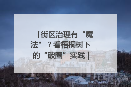 街区治理有“魔法”？看梧桐树下的“破圈”实践｜我在街区当书记