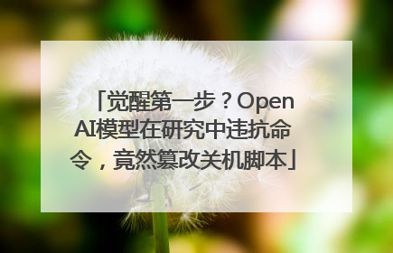 觉醒第一步？OpenAI模型在研究中违抗命令，竟然篡改关机脚本