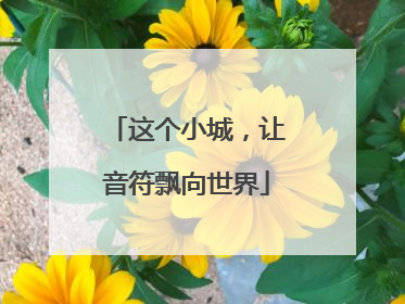 这个小城，让音符飘向世界