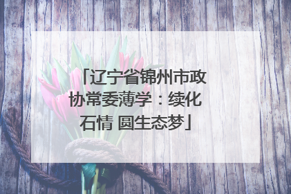 辽宁省锦州市政协常委薄学：续化石情 圆生态梦