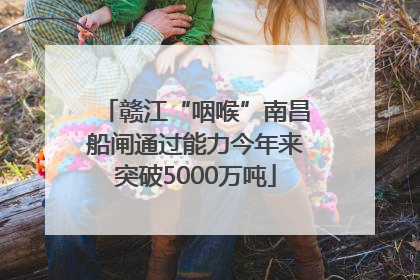 赣江“咽喉”南昌船闸通过能力今年来突破5000万吨