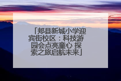 郏县新城小学迎宾街校区：科技游园会点亮童心 探索之旅启航未来