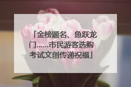 金榜题名、鱼跃龙门……市民游客选购考试文创传递祝福