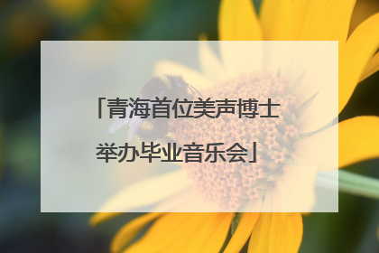 青海首位美声博士举办毕业音乐会