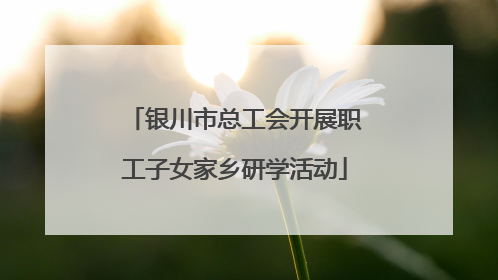 银川市总工会开展职工子女家乡研学活动