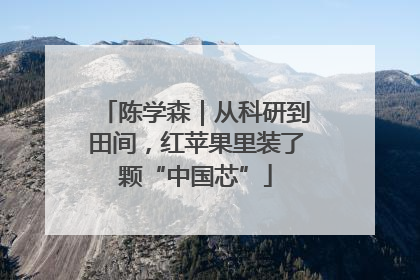 陈学森｜从科研到田间，红苹果里装了颗“中国芯”