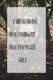 雄安新区举行国际禁毒日宣传活动