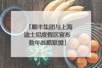 顺丰集团与上海迪士尼度假区宣布数年战略联盟