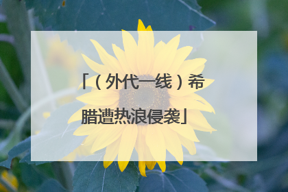 （外代一线）希腊遭热浪侵袭