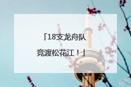 18支龙舟队竞渡松花江！