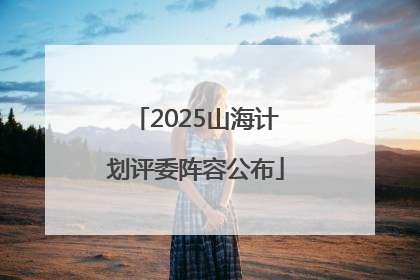 2025山海计划评委阵容公布