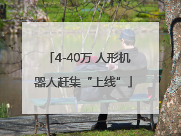 4-40万 人形机器人赶集“上线”