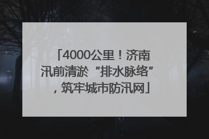 4000公里！济南汛前清淤“排水脉络”，筑牢城市防汛网