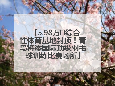 5.98万㎡综合性体育基地封顶！青岛将添国际顶级羽毛球训练比赛场所