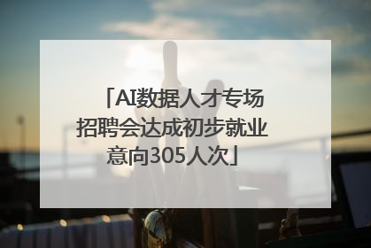 AI数据人才专场招聘会达成初步就业意向305人次