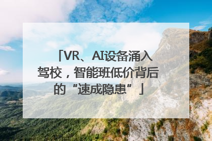 VR、AI设备涌入驾校，智能班低价背后的“速成隐患”